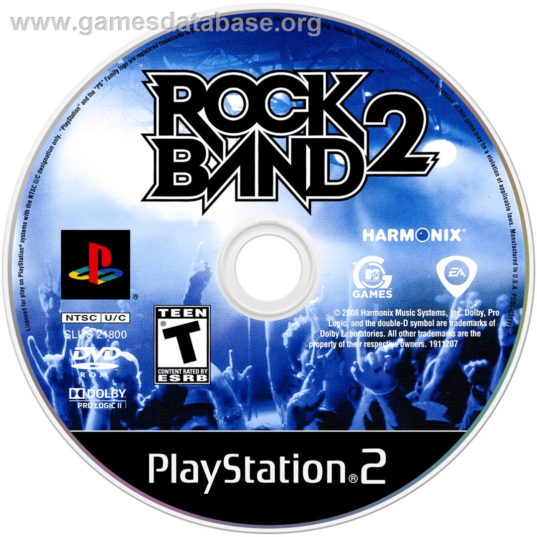 Rock Band 2 - Sony Playstation 2 - Artwork - Cartridge